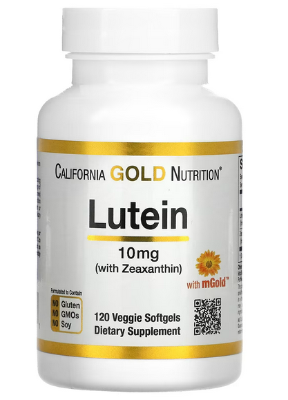 Lutein with Zeaxanthin 10mg 120 Veggie Softg Caligold
