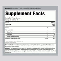 PIPING ROCK Magnesium Citrate, 70 Vegan Gummies, (Delicious Tangerine Flavour)