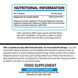 5-in-1 Magnesium Complex Capsules – High Strength Glycinate, Citrate, Malate, Threonate & Bisglycinate