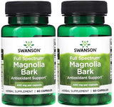 SWANSON Full Spectrum Magnolia Bark, 400 mg, 60 Capsules