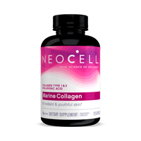 NEOCELL Marine Collagen, Type 1 and 3, Hyaluronic Acid, 120 Capsules