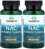 SWANSON NAC N-Acetyl Cysteine 600mg 100 VEGAN Capsules