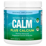 NATURAL VITALITY CALM Magnesium Supplment, & Calcium, Unflavoured, 8 oz (227 g) 1