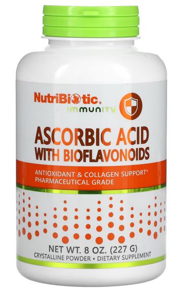 NUTRIBIOTIC, Immunity, Ascorbic Acid Bioflavonoids 8oz 227g
