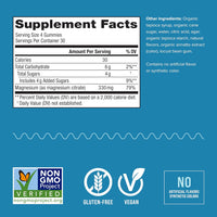 Natural Vitality CALM, 120 Orange Flavour Vegan Gummies, Magnesium Supplement