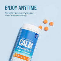 Natural Vitality CALM, 120 Orange Flavour Vegan Gummies, Magnesium Supplement