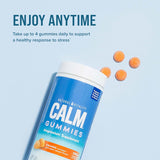 Natural Vitality CALM, 120 Orange Flavour Vegan Gummies, Magnesium Supplement