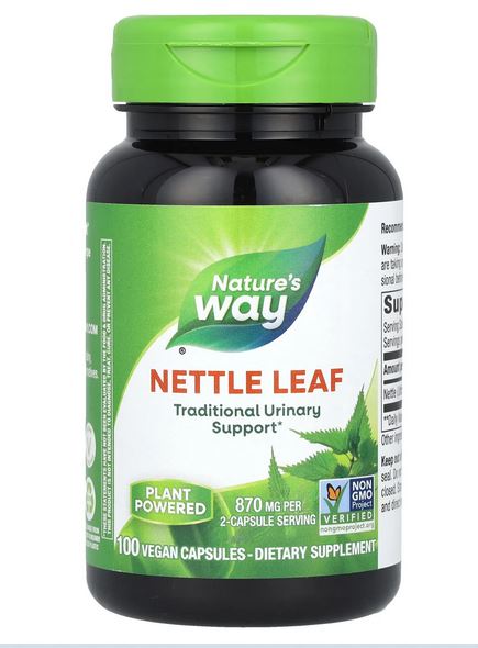 NATURE'S WAY Nettle Leaf, 870mg per 2 Capsule Serving, 100 VEGAN Capsules