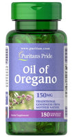 PURITAN'S PRIDE Oil of Oregano 150mg 180 SOFTGEL CAPSULES