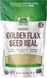 Organic Golden Flax Seed Meal 12 oz 340 g Now Foods 1