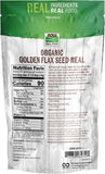 Organic Golden Flax Seed Meal 12 oz 340 g Now Foods 2