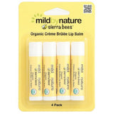 Organic Creme Brulee Lip Balm, 4 pack, Sierra Bees, Mild by Nature NEW 2