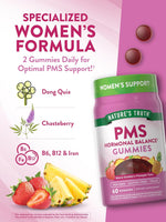 NATURE'S TRUTH PMS Hormonal Balance (Delicious Strawberry Pineapple), 60 Vegan Gummies