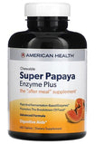 AMERICAN HEALTH Super Papaya Enzyme Plus, 360 Chewable Tablets, With Bromelain