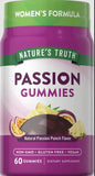 NATURE'S TRUTH Passion Gummies (Natural Passion Punch), 60 Vegan Gummies, Women's Formula