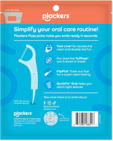 PLACKERS 150 x Twin Line DENTAL FLOSSERS, Bargain Pack, Cool Mint