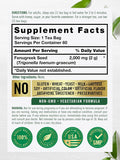 Premium Fenugreek Tea, 2000 mg, 60 Tea Bags CARLYLE 2