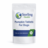 Pumpkin Tablets For Dogs 30, 60, 90, 120, 365, Natural Digestive Fibre Topper UK