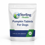 Pumpkin Tablets For Dogs 30, 60, 90, 120, 365, Natural Digestive Fibre Topper UK