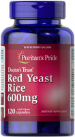 PURITAN'S PRIDE Red Yeast Rice 600mg, 120 Capsules, Rapid Release