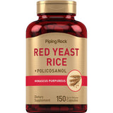 PIPING ROCK Red Yeast Rice & Policosanol, 150 Quick Release Capsules