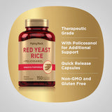 PIPING ROCK Red Yeast Rice & Policosanol, 150 Quick Release Capsules