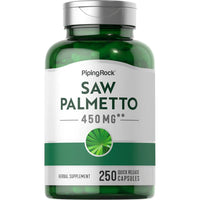 PIPING ROCK Saw Palmetto, 450 mg, 250 Quick Release Capsules