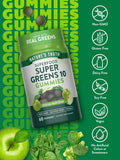 NATURE'S TRUTH Super Food, Super Greens 10, 60 Vegan Gummies, Natural Green Apple Flavor