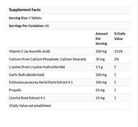 QUANTUM HEALTH Super Lysine Immune Support 180 TABLETS
