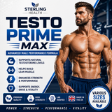STERLING HEALTH Testo Prime Max | Men's Testosterone Support Capsules