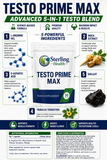 STERLING HEALTH Testo Prime Max | Men's Testosterone Support Capsules