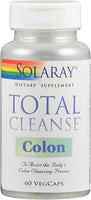 SOLARAY Total Cleanse, Colon, 60 Vegcaps, Vegetarian