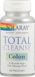 SOLARAY Total Cleanse, Colon, 60 Vegcaps, Vegetarian