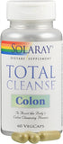 SOLARAY Total Cleanse, Colon, 60 Vegcaps, Vegetarian