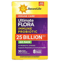 RENEW LIFE Ultimate Flora™ Immune Care Probiotic, 25 Billion CFU, 30 VEGAN Capsules
