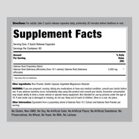 PIPING ROCK Valerian Root, 2400 mg Serving, 120 Quick Release Capsules