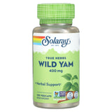 SOLARAY True Herbs, Wild Yam, 400 mg, 100 Capsules, Vegan