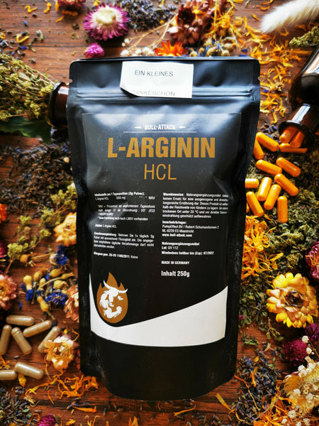 BULL ATTACK L-Arginine Powder 250g Pack, Amino Acid
