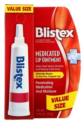 BLISTEX Medicated Lip Ointment, .35 oz (10 g), Helps Heal Severe Dryness and Relieve Cold Sores