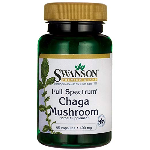 SWANSON Chaga Mushroom 400mg 60 Capsules