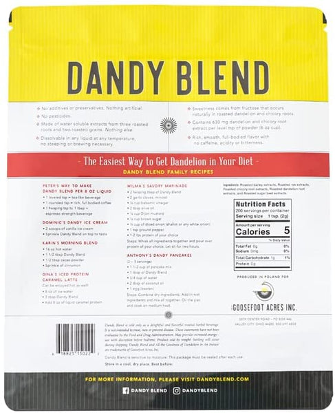 Dandy Blend Instant Herbal Beverage with Dandelion, Caffeine Free, 14.1 oz  (400 g)