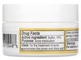 DE LA CRUZ, Acne Treatment Ointment with 10% Sulfur, Maximum Strength, 0.21 oz (6 g)