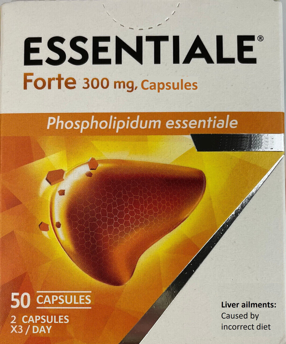 Genuine ESSENTIALE FORTE 300mg 50 Capsules – Arkane Health