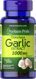 PURITAN'S PRIDE Odorless Garlic 1000mg - 250 Softgel Capsules  - Odourless