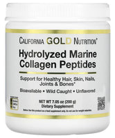 CALIFORNIA GOLD NUTRITION Hydrolyzed Marine Collagen Peptides, 7.05oz - 200g