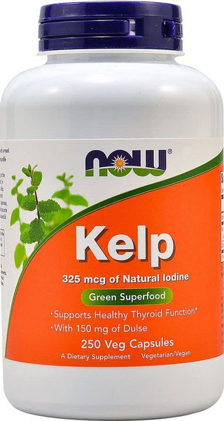 NOW Kelp 325mcg of Natural Iodine 250 VEGETARIAN Capsules