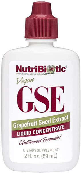 NUTRIBIOTIC, Vegan GSE Grapefruit Seed Extract, Liquid Concentrate, 2 fl oz (59 ml) 