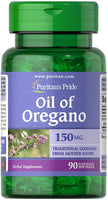 PURITAN'S PRIDE Oil of Oregano 150mg 90 SOFTGEL CAPSULES