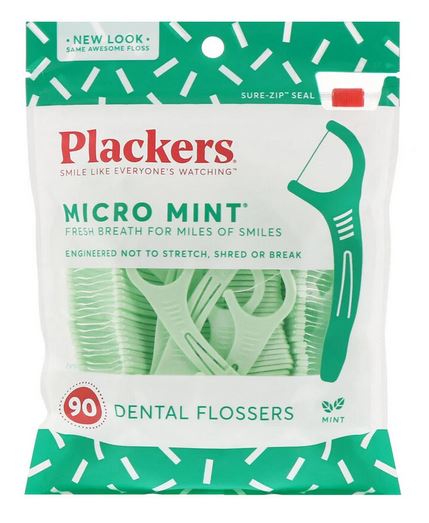PLACKERS 90 Micro Mint DENTAL FLOSSERS