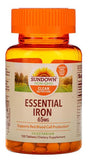 SUNDOWN Essential Iron 65mg 120 VEGETARIAN TABLETS